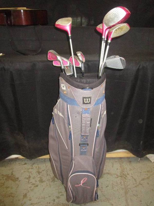 lot 185 image: Set of nice Wilson Pink Golf Clubs