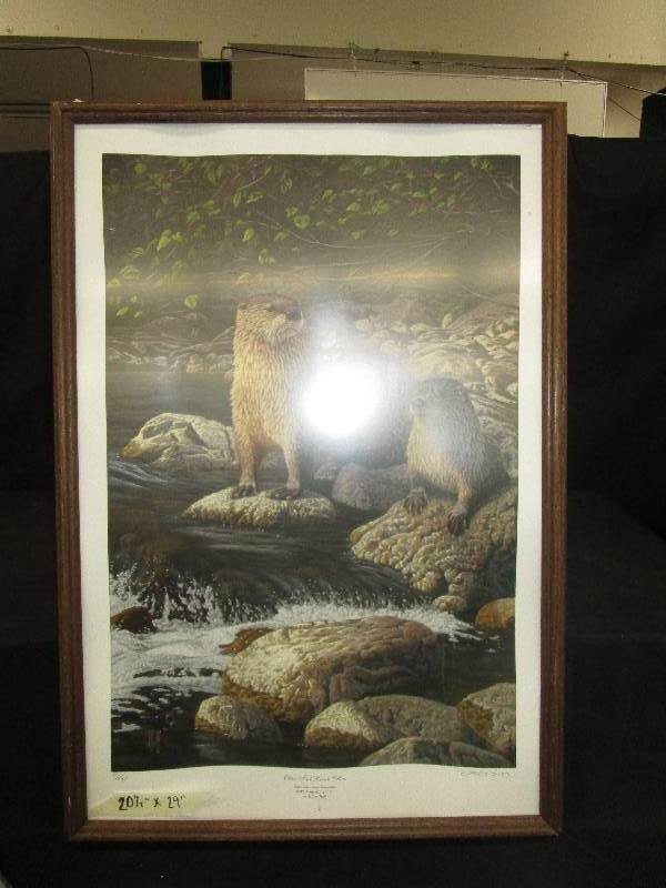 lot 191 image: Otter Tail River Otters signed and numbered 441000