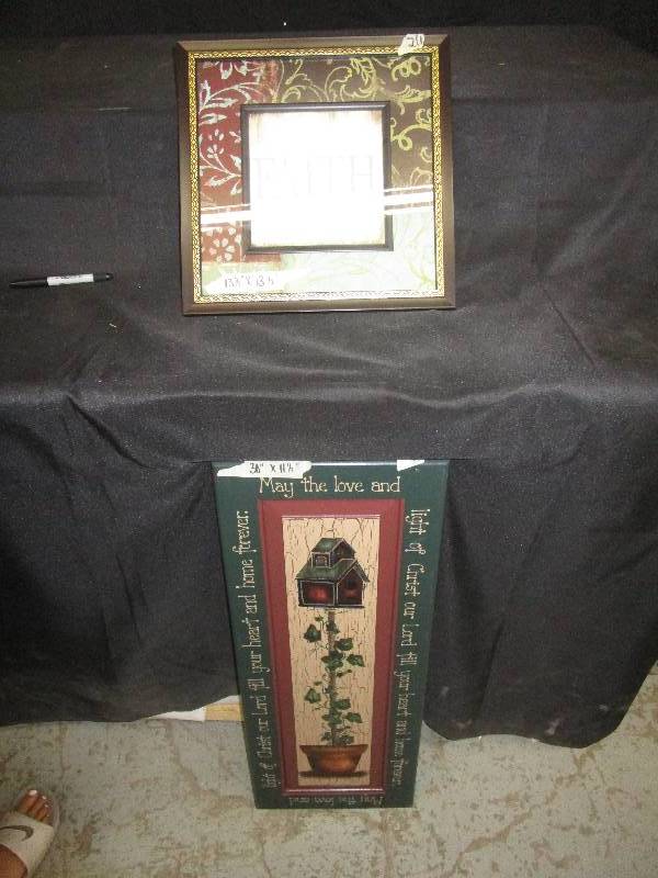 lot 192 image: 2 pictures, faith and love