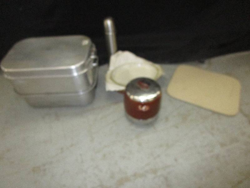 lot 206 image: Roaster Pan, USA Bean Pot, Stone Platter