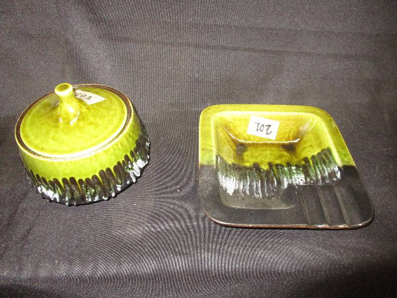 lot 215 image: Ash Tray and Jar