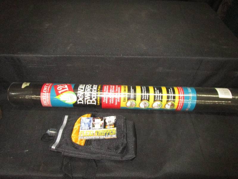 lot 244 image: Weed Barrier and Water Bottle in Bag
