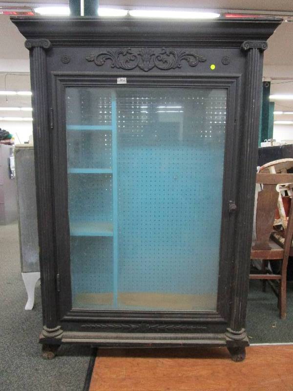 lot 56 image: Antique Cabinet 46 X 13 X 66