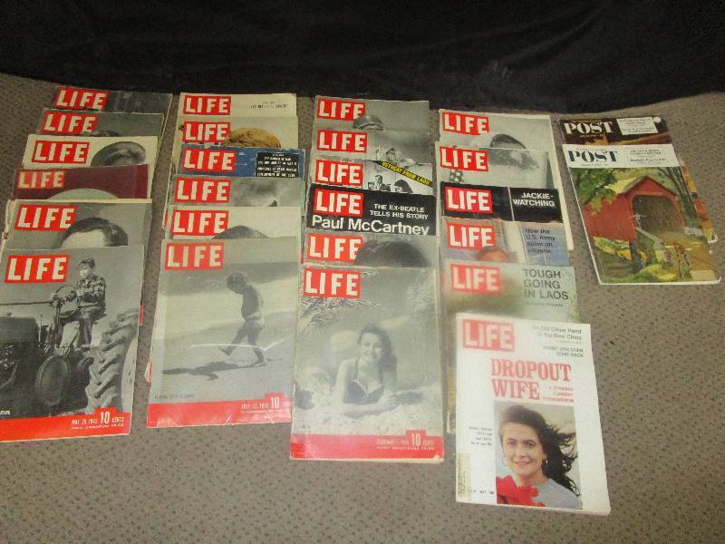 lot 101 image: Old Life magazines 1940-1970