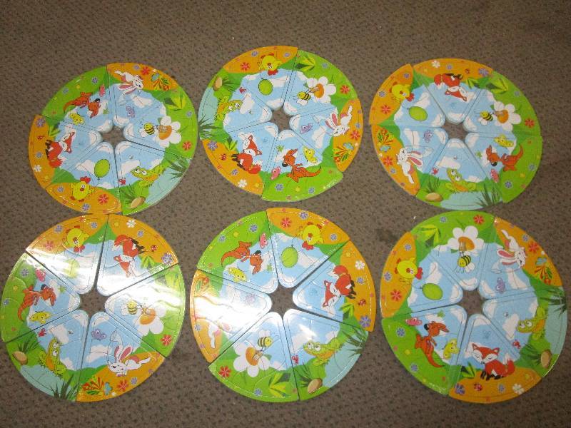 lot 131 image: 6 Sets of 6 Childrens Puzzels