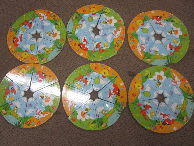 lot 132 image: 6 Sets of 6 Childrens Puzzels