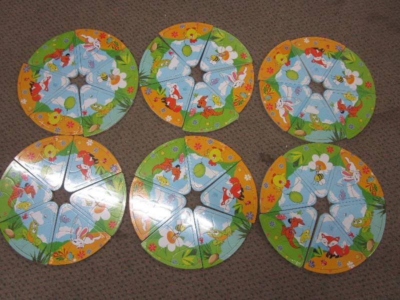 lot 133 image: 6 Sets of 6 Childrens Puzzels