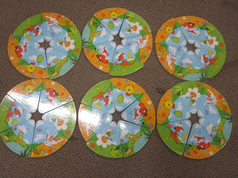 lot 134 image: 6 Sets of 6 Childrens Puzzels