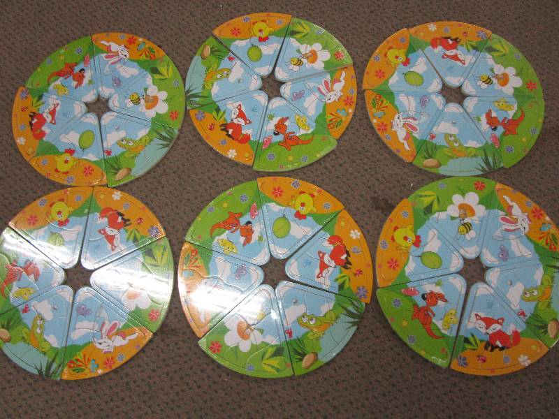lot 135 image: 6 Sets of 6 Childrens Puzzels