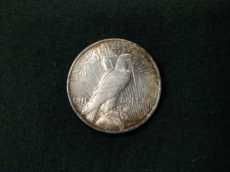 1923 Peace Silver Dollar, Some Toni...