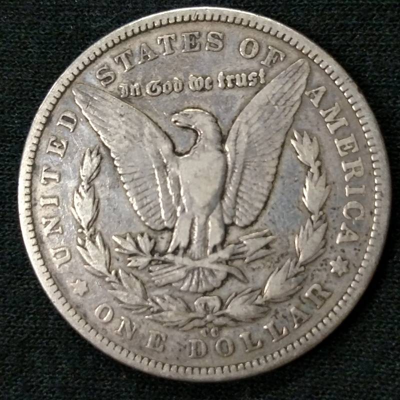 1890 CC Morgan Silver Dollar...