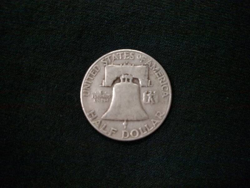 1951 S Franklin Silver Half Dollar...