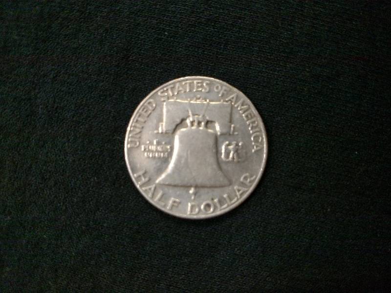 1952 D Franklin Silver Half Dollar...
