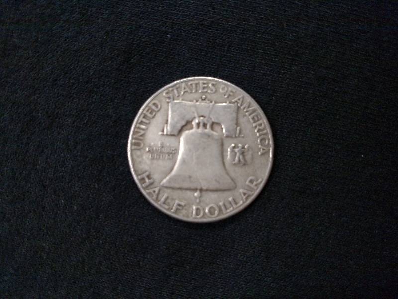 1953 D Franklin Silver Half Dollar...