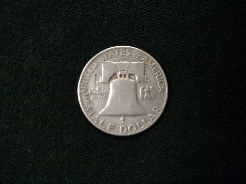 1954 D Franklin Silver Half Dollar...