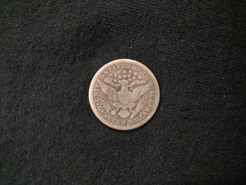1908 O Barber Silver Quarter...