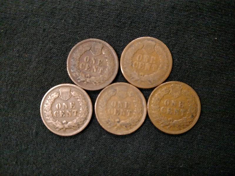 1888, 1900, 03, 04, & 06 Indian Hea...