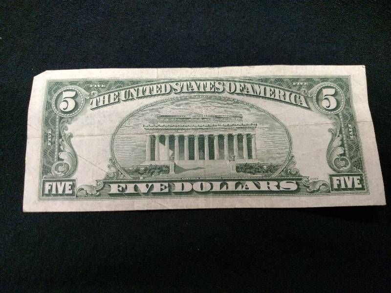 1953 Five Dollars Silver Certificat...