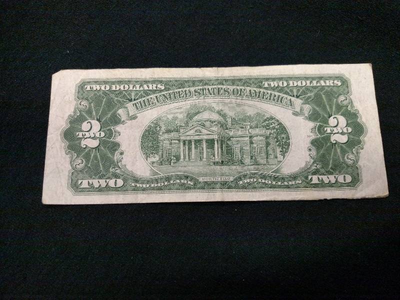 1953 A Two Dollars Red Seal Note...