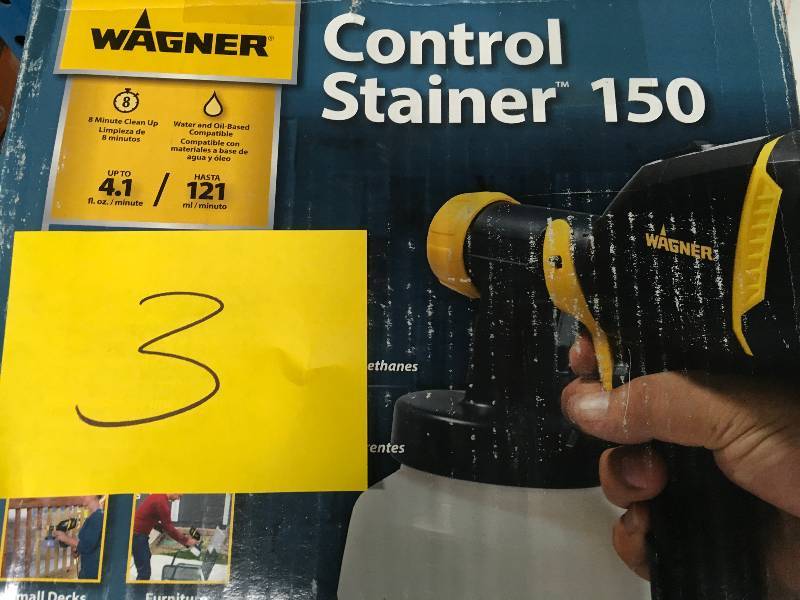 lot 3 image: Control Stainer 150 HVLP Handheld Sprayer Used in good working condition