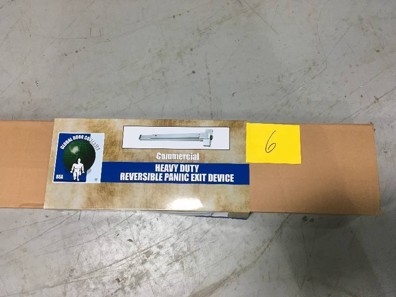 lot 6 image: Global Door Controls 32 in. Aluminum Touch Bar Exit Device