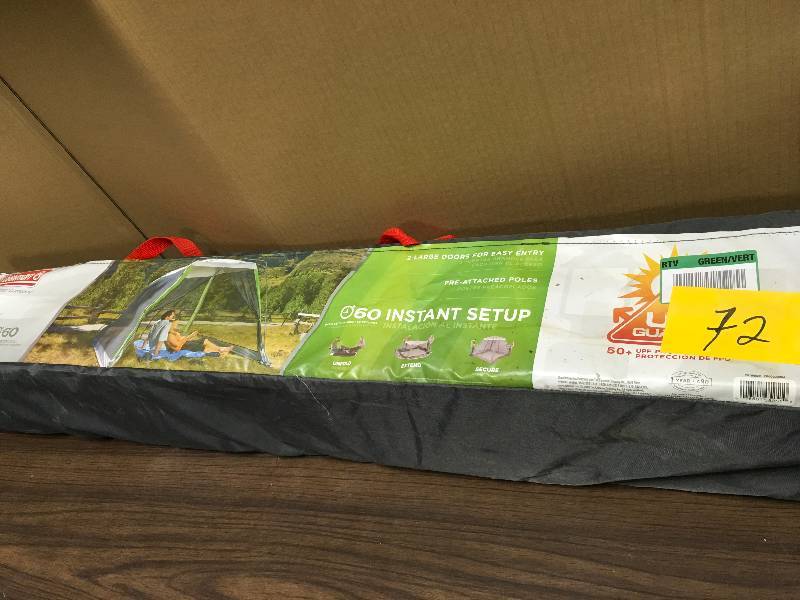 lot 72 image: Coleman Instant 10 ft. x 10 ft. Screened Canopy