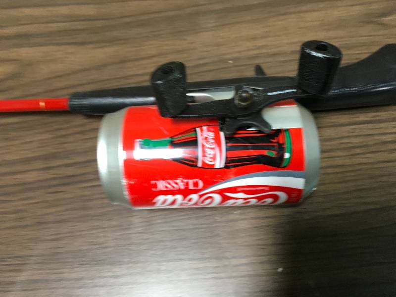 lot 83 image: Coca Cola FISHING ROD POLE Coke Can 1995 Reel Line