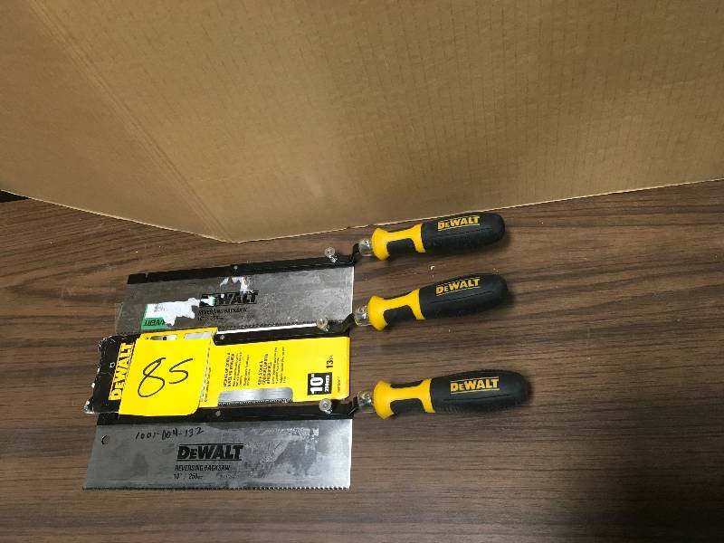 lot 85 image: Dewalt Flush Cut Hand Saw  Lot of 3