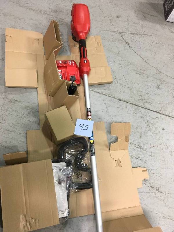 lot 95 image: Milwaukee M18 FUEL 18-Volt Lithium-ion Brushless Cordless String Trimmer kit  in good working condition