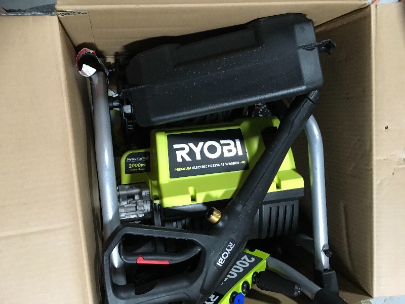 lot 113 image: Ryobi 2000 PSI 1.2 GPM electric pressure washer used in good working condition