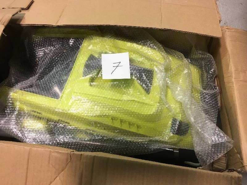 lot 7 image: Ryobi 16 in. 13 Amp Corded Electric Walk Behind Push Mower  in good working condition