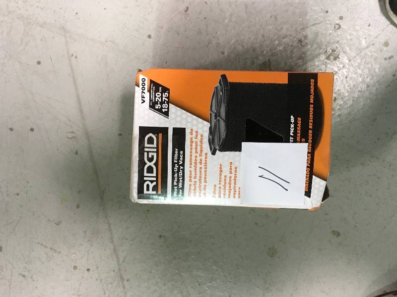 lot 11 image: Ridgid Wet Application Foam Filter for 5.0 gal. RIDGID Wet Dry Vacs