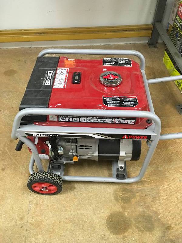 lot 16 image: iPOWER 4250-Watt Gasoline Powered Portable Generator in working conditions