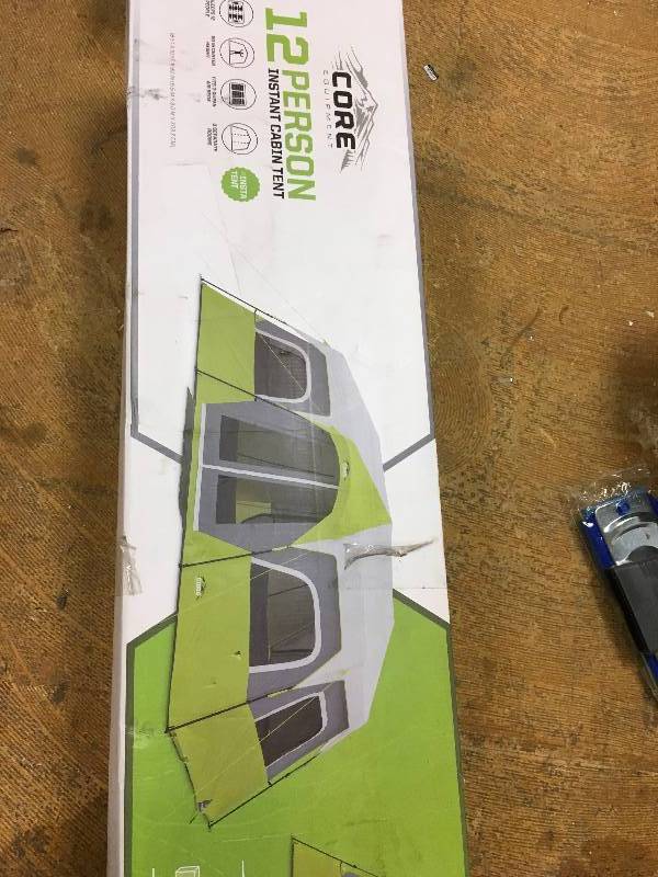 lot 70 image: Core Equipment 12 Person Instant Cabin Tent 18 X 10 - Fast in good conditions