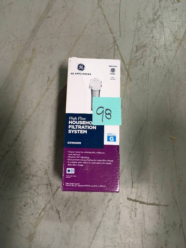 lot 98 image: GE Whole House Water Filtration System not used