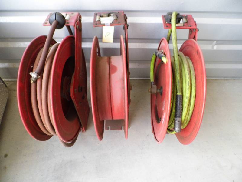 Lot of 3 Air Hose Reels