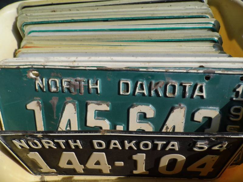 Large Lot of Assorted License Plates