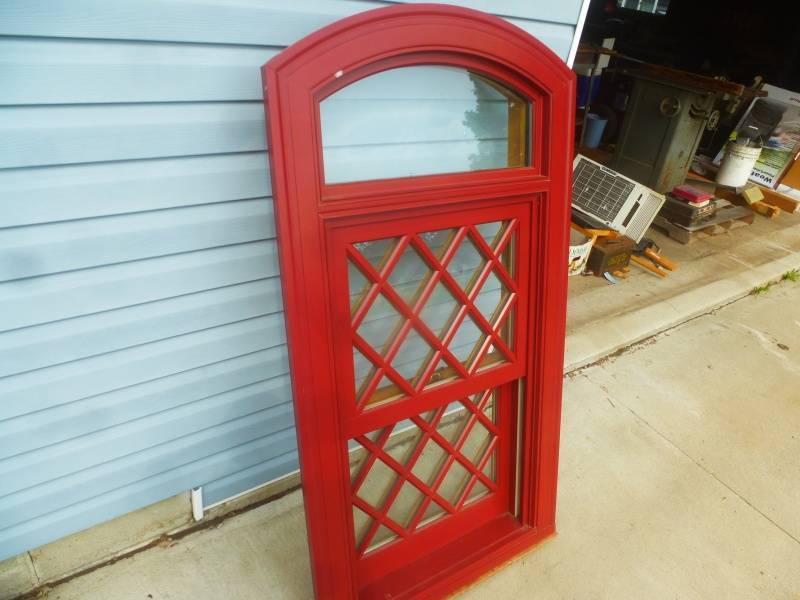 lot 9 image: Marvin Red Clad Arch Window