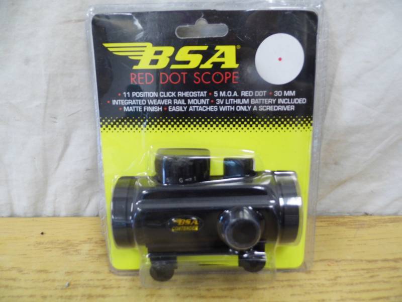 lot 30 image: New BSA Red Dot Scope