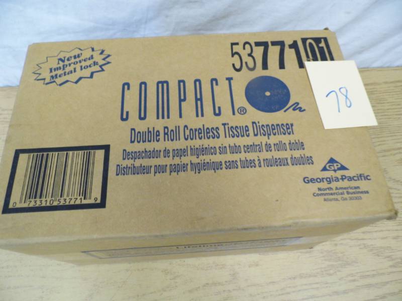 lot 78 image: New Compact Dbl Roll TP Dispenser