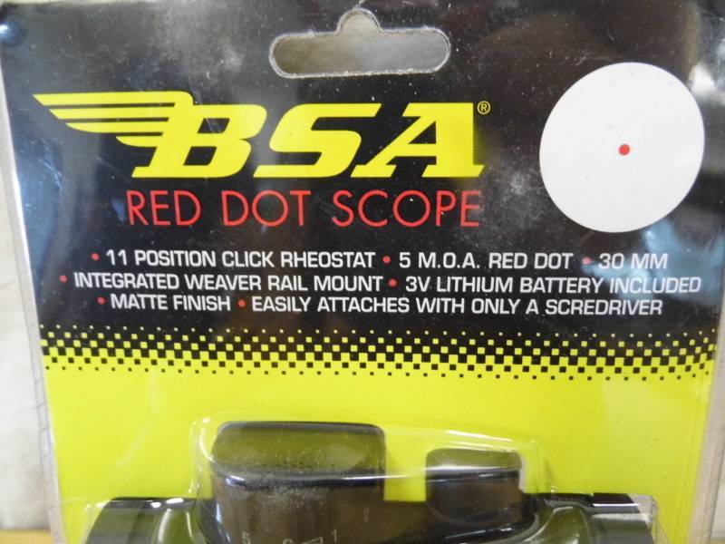 lot 31 image: New BSA Red Dot Scope