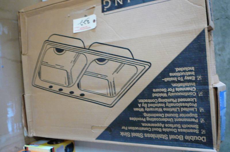 lot 322 image: Sterling Double Bowl Stainless Steel Sink