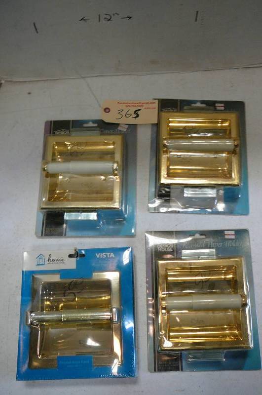 lot 365 image: Design House Recessed Toilet Paper Holders