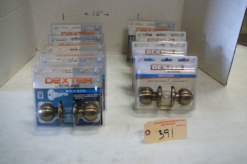 lot 391 image: Dexter by Schlage Bed & Bath Door Knobs