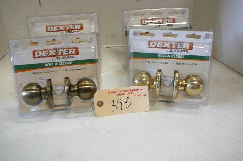 lot 393 image: Dexter by Schlage Hall & Closet Door Knobs