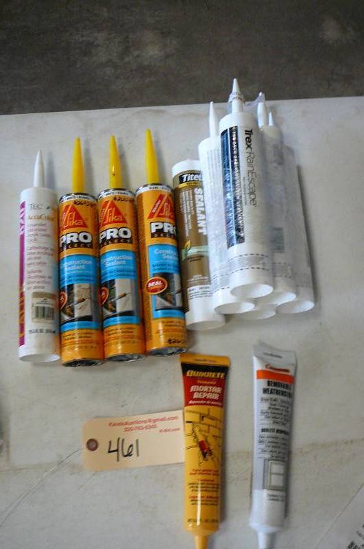 lot 461 image: Lot of Misc Sealants & Caulk