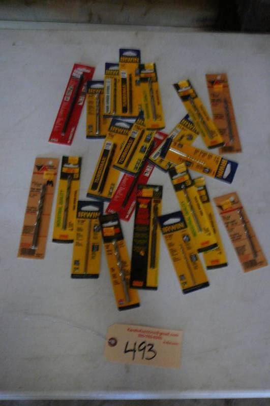 lot 493 image: Lot of Misc Drill Bits