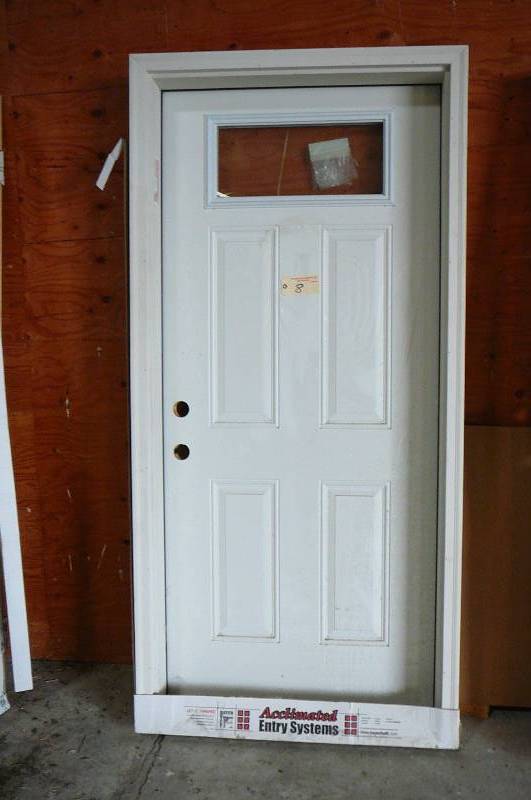 lot 8 image: 36 Steel Door with Jamb