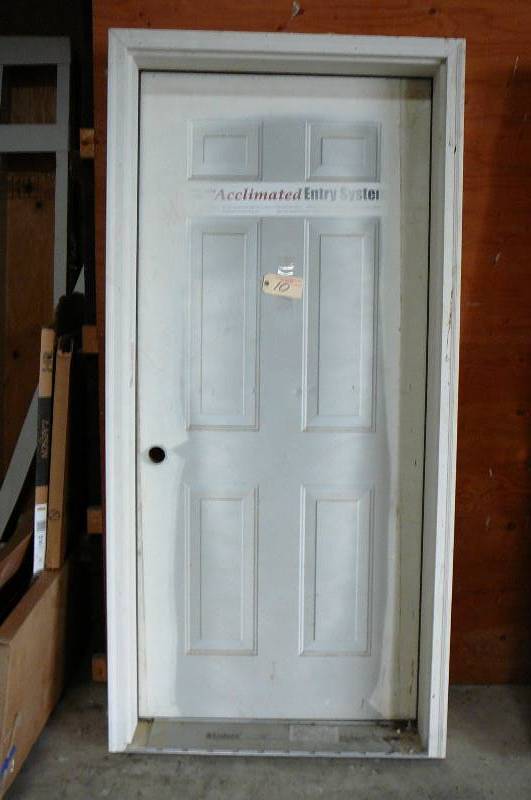 lot 10 image: 36 Steel Door with Jamb