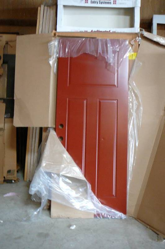 lot 50 image: 3 Panel Metal Door